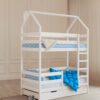 Детская двухъярусная кровать "Домик" 80х160 с ящиками купить в Екатеринбурге MEGASON